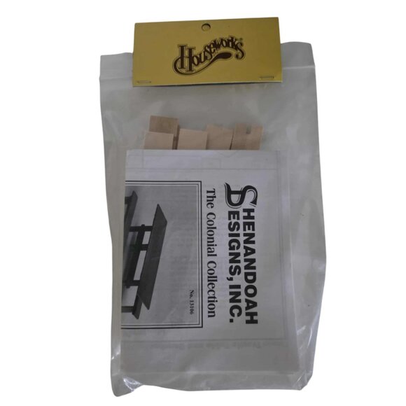 NWT Houseworks Shenandoah Designs Trestle Table & Bench Doll House Miniature Kit - Picture 1 of 3